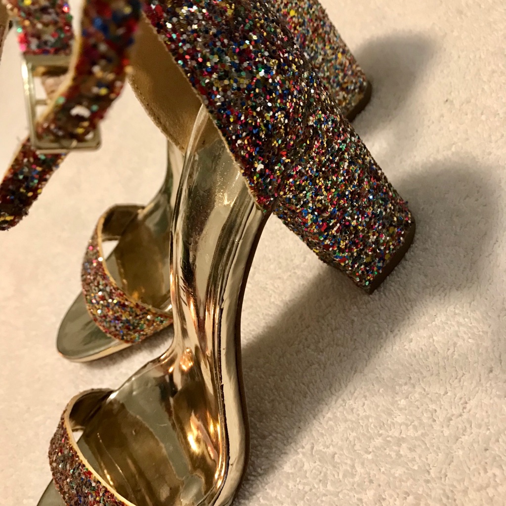 Almost Brand New Sparkling Heels By Madden Girl Box 54 Almost Brand New Sparkling Heels By Madden Girl Box 54